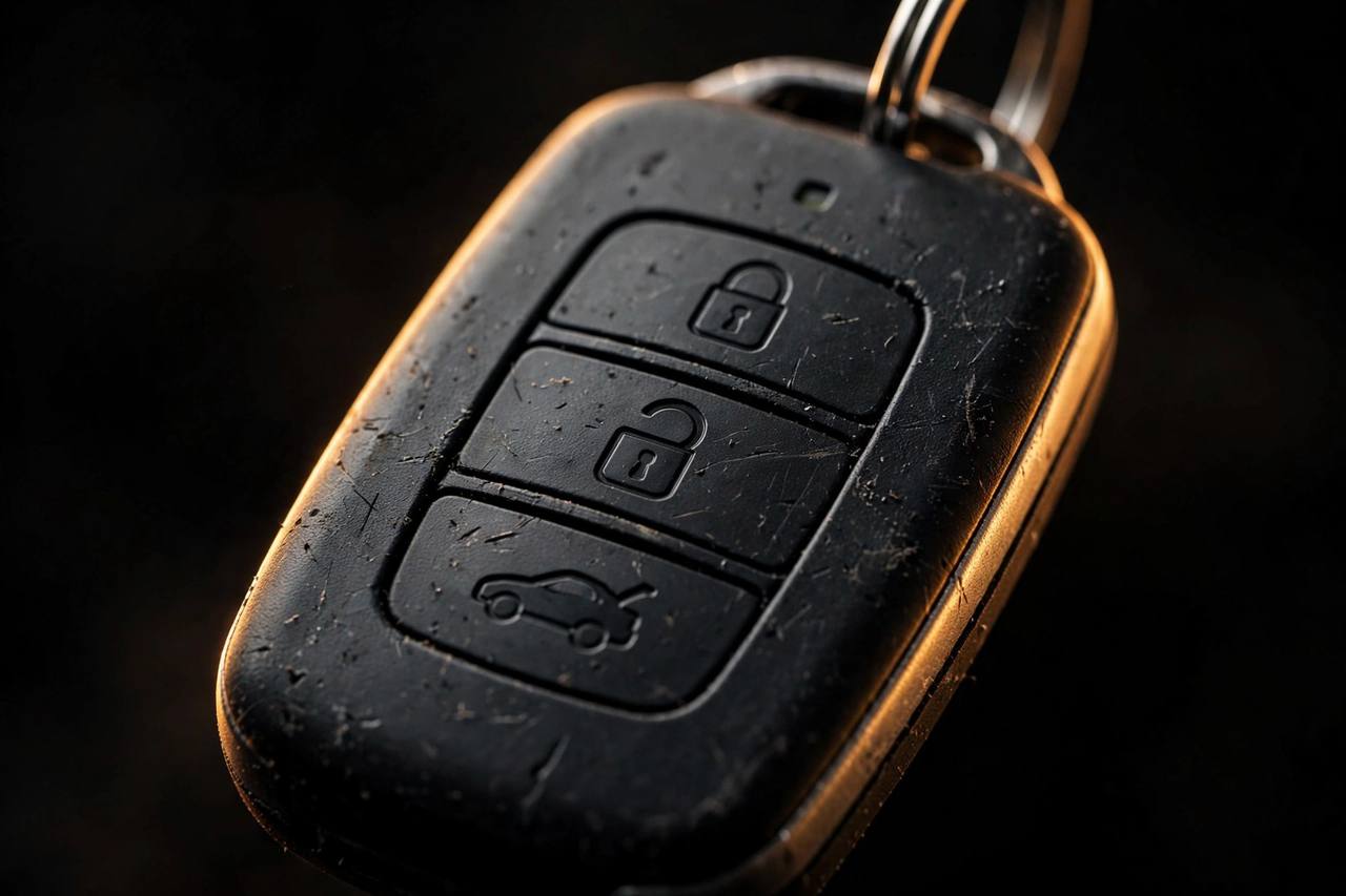 Car key fob battery replacement carried out at the car in Longbridge